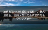 蘑菇影视在线观看深度揭秘：八卦风波背后，主持人在公司会议室的角色罕见令人意外
